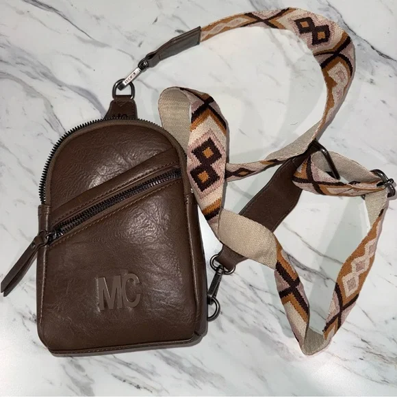 Brown Cross Body Purse Milanchiva Brand - Picture 1 of 7